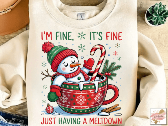 Happy Snowman with Scarf