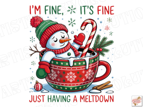Funny Cute Snowman