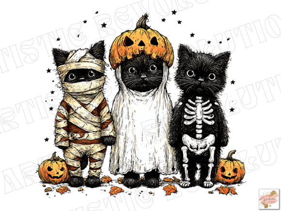 Cat with Pumpkin
